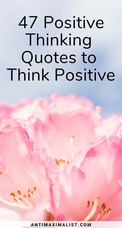 think positive thoughts quotes