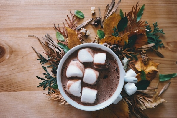 Hot chocolate marshmallow self-care tips ideas strategies for winter