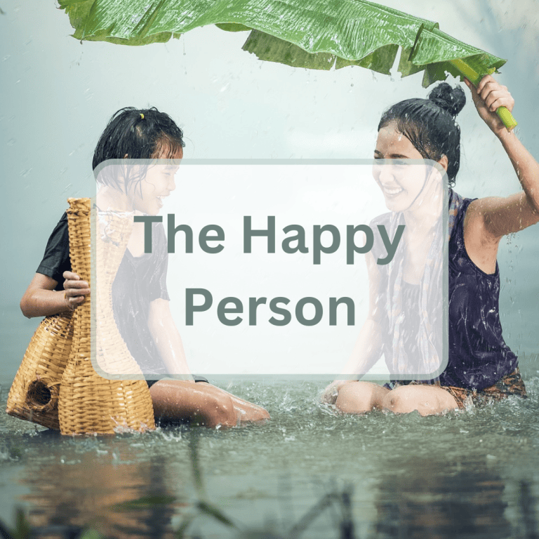 The happy person